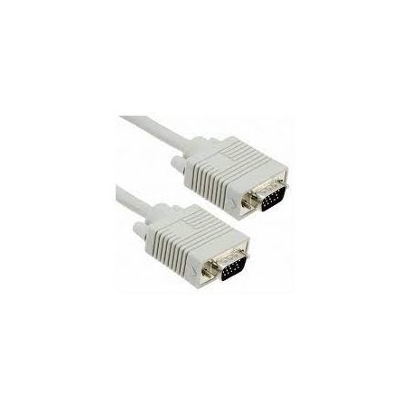 VGA Monitor connection cable, HD15 M/M, 15.0m, 3Coax/7C, 2xferrite, be
