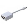 DisplayPort adapter cable, mini DP - HD15 M/F, 0.15m, DP 1.1a compatible, CE, wh