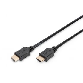 HDMI High Speed connection cable, type A M/M, 10.0m, w/Ethernet, former HDMI 1.4, gold, bl