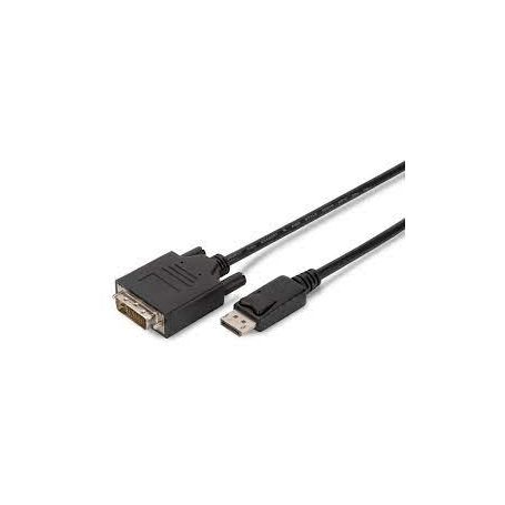 DisplayPort adapter cable, DP - DVI (24+1) M/M, 3.0m, w/interlock, DP 1.1a compatible, CE, bl