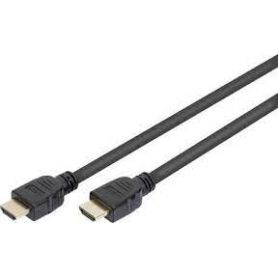 HDMI High Speed connection cable, type A M/M, 10.0m, w/Ethernet, former HDMI 1.4, gold, bl