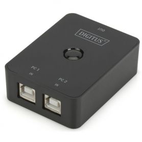 USB 2.0 Sharing Switch 2 PCs - 1 device, Button Control, self-powered