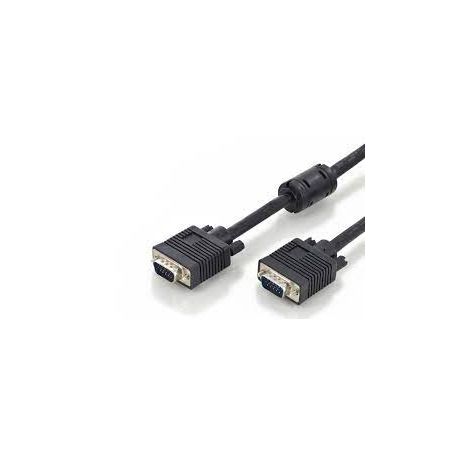 VGA Monitor connection cable, HD15 M/M, 15.0m, 3Coax/7C, 2xferrite, bl