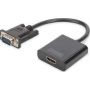 VGA to HDMI Converter + Audio (3.5mm) Full HD (1080p), cable type (15 cm), black