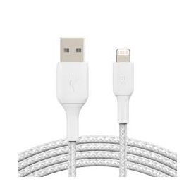 Lightning to USB-A Cable Braided 1M Whit
