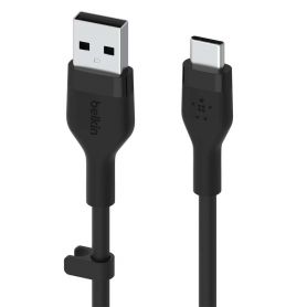 BOOST CHARGE USB-A to USB-C_Silicon, 1M, Black