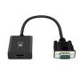 EWENT Cabo Conversor VGA macho - HDMI fêmea com audio 0.20m - EW9866