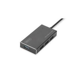 USB 3.0 Hub, 4-port Incl. 5V/2A power supply Aluminium housing