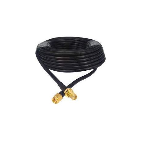 Coaxial Wireless LAN Antenna extension cable SMA male reverse to SMA female reverse Length 10m, Low Loss