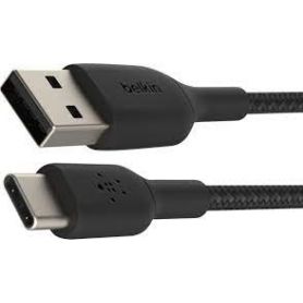 USB-A to USB-C Cable Braided 3M Black
