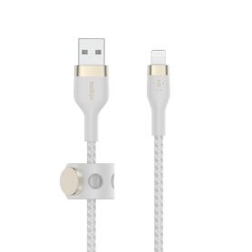 BOOST CHARGE USB-A to LTG_Braided Silicon, 1M, White