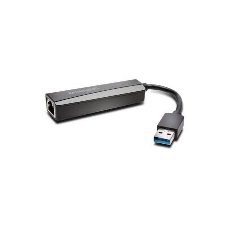 Kensington UA0000E - Adaptador de rede - USB 3.0 - Gigabit Ethernet x 1 - preto