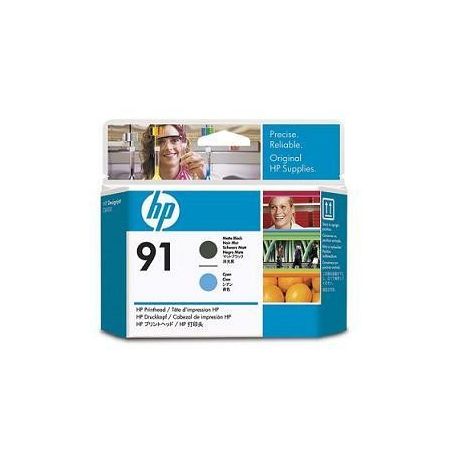 Cabeça de Impressão HP 91 Matte Black e Cyan - C9460A