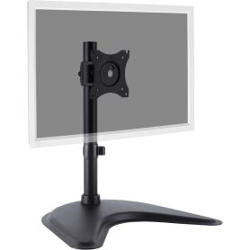 Single Monitor Desk Stand, black 45ø Swivel,45ø Tilt,rotate 360ø,15'-27' TFT, max load 15Kg,VESA max 100x100