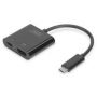 USB Type C to HDMI Adapter, 4K/60Hz + USB C (PD), black