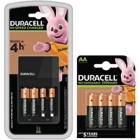 Power Charger UK - Duracell 4 Hour Charger + 6 AA, 2 x AAA BUN0081A