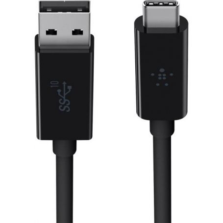 Belkin 3.1 USB-A to USB-C Cable - Cabo USB - USB Tipo A (M) para USB-C (M) - USB 3.1 - 91.4 cm - preto