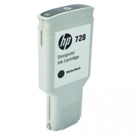 HP 728 300-ml Matte Black DesignJet Ink Cartridge - F9J68A