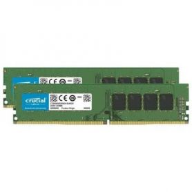 Crucial - DDR4 - kit - 8 GB 2 x 4 GB - DIMM 288-pin - 2666 MHz / PC4-21300 - CL19 - 1.2 V - unbuffered - sem ECC