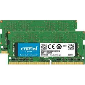 Crucial - DDR4 - 8 GB 2 x 4 GB - SO DIMM 260-pinos - 2666 MHz / PC4-21300 - CL19 - 1.2 V - unbuffered - sem ECC