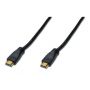 HDMI High Speed connection cable, type A, w/ amp. M/M, 10.0m, Full HD, CE, gold, bl
