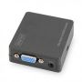 Video Converter VGA/Audio to HDMI Video resolutions up to 1920x 1080 pixel (Full HD) small housing, black