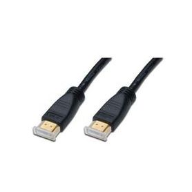 HDMI High Speed connection cable, type A, w/ amp. M/M, 10.0m, Full HD, CE, gold, bl