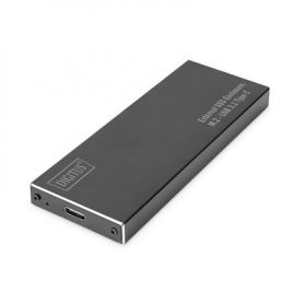 USB Type-C 3.1 External SSD Enclosure M.2 (NGFF) B-Key, alu housing, black, chipset. EP9461E chipset. EP9461E