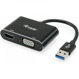Equip USB 3.0 to HDMI/VGA Adapter - 133386