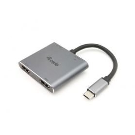 Equip USB-C 4 in 1 Dual HDMI Adapter - 133484