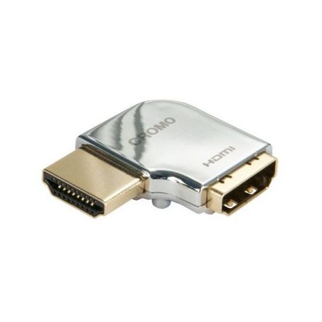 ADAPTADOR HDMI(F)mHDMI(M) D.CROMO 90º LINDY 41510