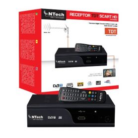 DECODER NTECH TDT2300HD MPEG4 HD C/COMANDO