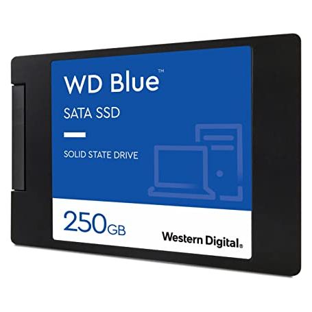 WD Blue 3D NAND SATA SSD WDS250G2B0A - Unidade de estado sólido - 250 GB - interna - 2.5'' - SATA 6Gb/s