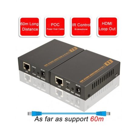 HDMI CAT5/6 EXTENDER 60m FX-EXHH60