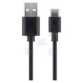 CABO USB-C (M)  USB-A 2.0 (M) 1.0m