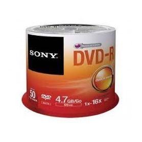 DVD-R SONY 4.7GB PACK 25 UN. 16X