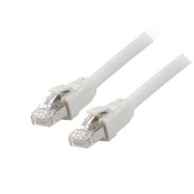 Equip Cat 8.1 S/FTP (PIMF) Patch Cable,  LSOH, Grey color , 3.0M  - 608012