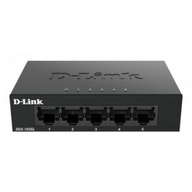 D-link 5-Port 10/100/1000 Gigabit - Metal Housing Unmanaged Switch - DGS-105GL/E