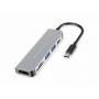 Conceptronic DONN 6-in-1 Multifunctional USB Hub Adapter, HDMI, USB-C PD, 1 x USB 3.0, 1 x USB 2.0, SD/TF Card Readers - DONN11G