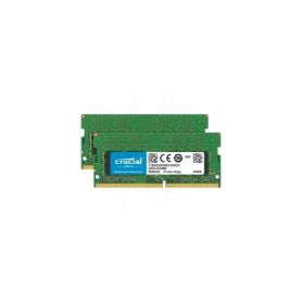 Crucial - DDR4 - 16 GB 2 x 8 GB - SO DIMM 260-pinos - 2666 MHz / PC4-21300 - CL19 - 1.2 V - unbuffered - sem ECC