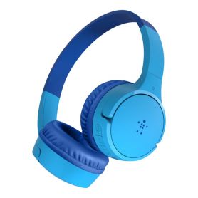 Belkin SoundForm Mini - Auscultadores supra-aurais com microfonoe - no ouvido - bluetooth - sem fios - macaco de 3,5 mm - azul