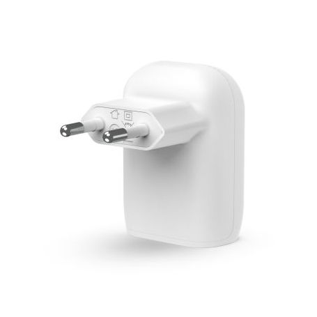 30w USB-C PD PPS Wall Charger, White w/1m PVC C-LTG cable