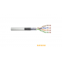 CAT 5e SF-UTP patch cable, raw length 100 m, paper box, AWG 26/7, PVC, simplex, color grey