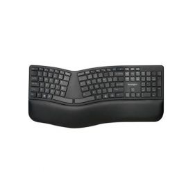 Kensington Pro Fit Ergo Wireless Keyboard - Teclado - sem fios - 2.4 GHz, Bluetooth 4.0 - Português - preto