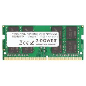 Memory soDIMM 2-Power - 32GB DDR4 3200MHz CL22 SODIMM 2P-KVR32S22D8/32